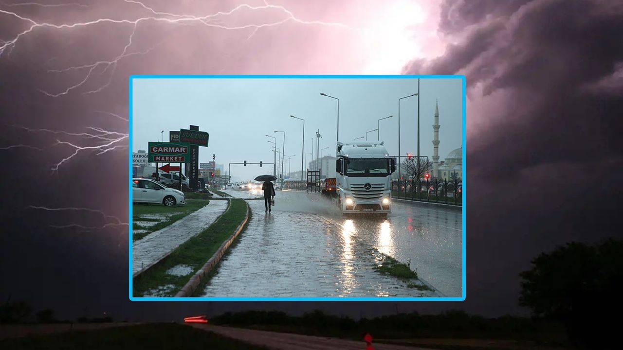 Meteoroloji'den Diyarbakır ve 4 il için uyarı: Sağanak, sel, su baskını, yıldırım riski