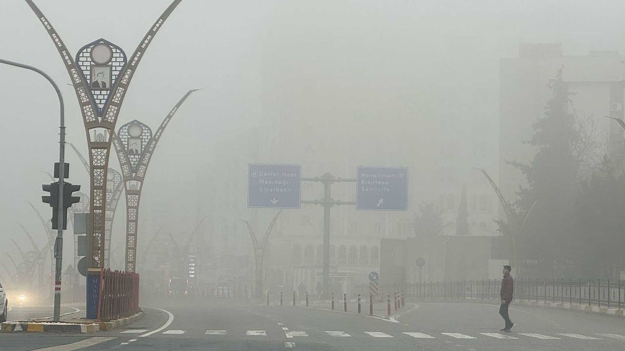 Diyarbakır Karayolunda yoğun sis: Ulaşım kontrollü sağlanıyor