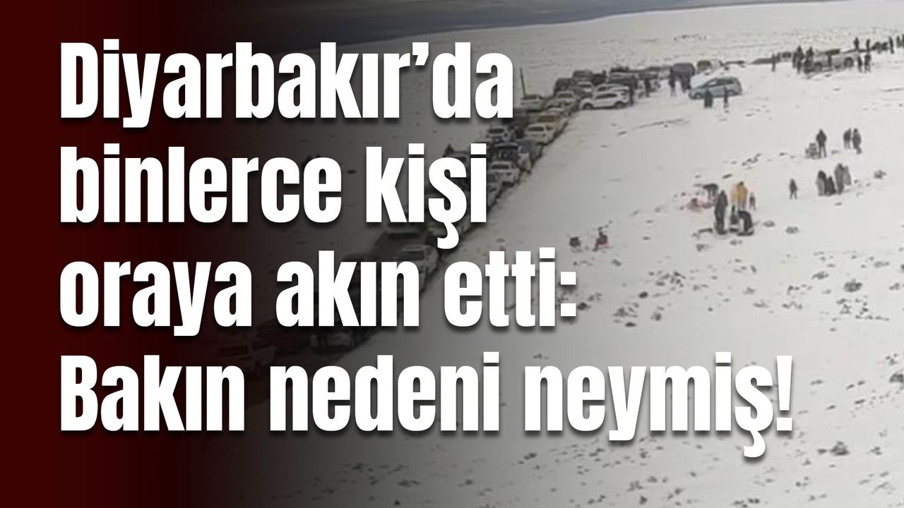 Diyarbakır’da binlerce kişi oraya akın etti: Bakın nedeni neymiş!