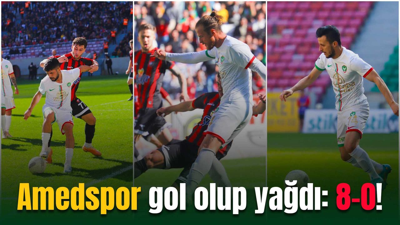 Amedspor Uşakspor’a gol yağdırdı: 8-0!