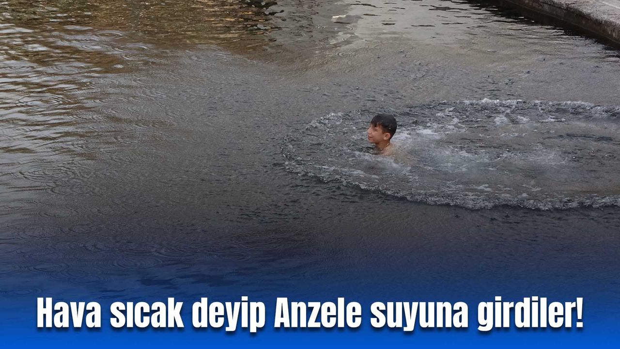 Diyarbakır’da hava sıcak deyip Anzele suyuna girdiler: Bakın sonra ne oldu!