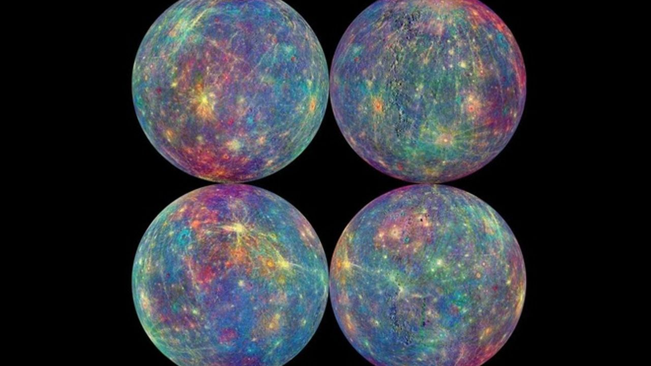 NASA, Merkür'ün yeni fotoğraflarını paylaştı