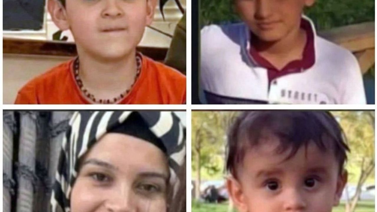 Kazada Ölen Anne İle 3 Çocuğu Toprağa Verildi