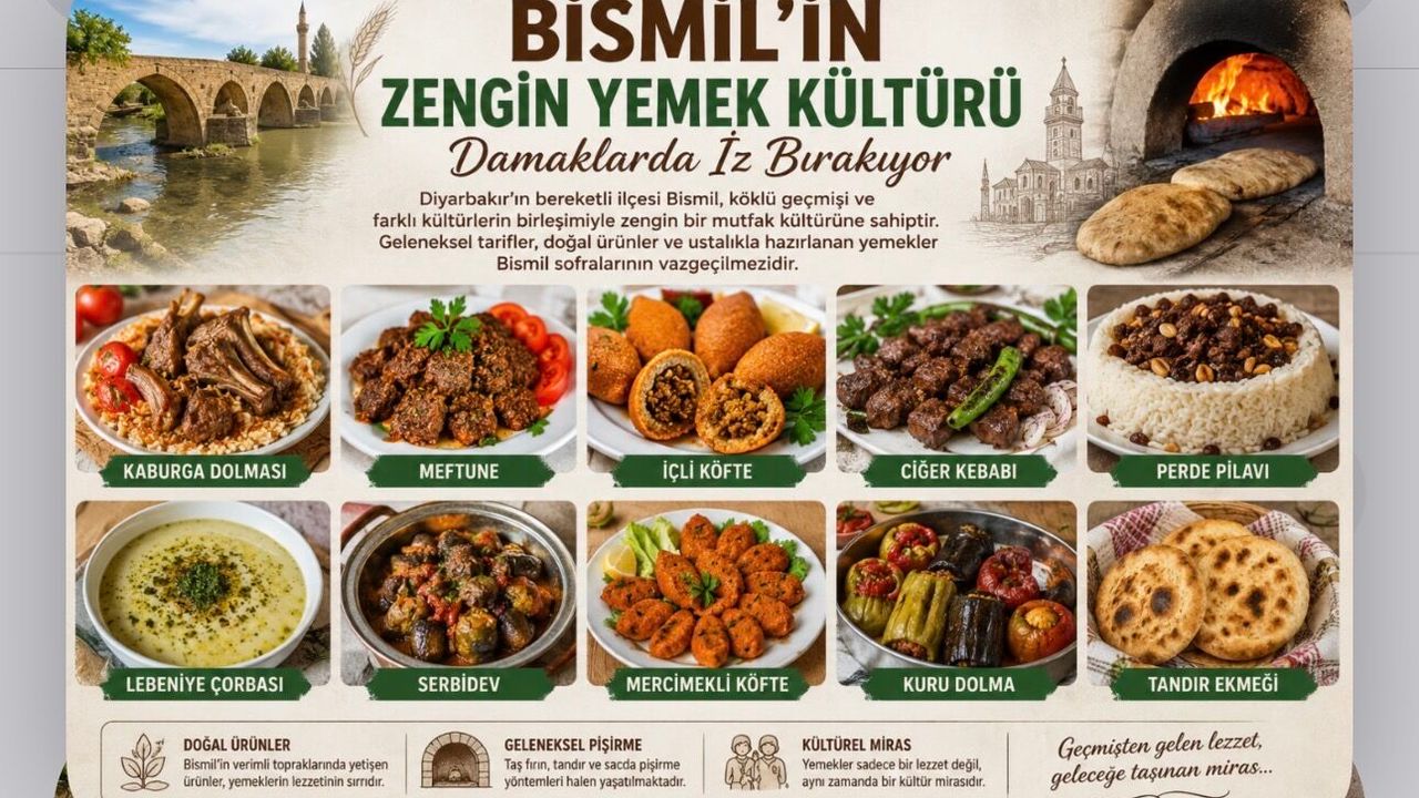 Bismil’in Zengin Yemek Kültürü Damaklarda İz Bırakıyor