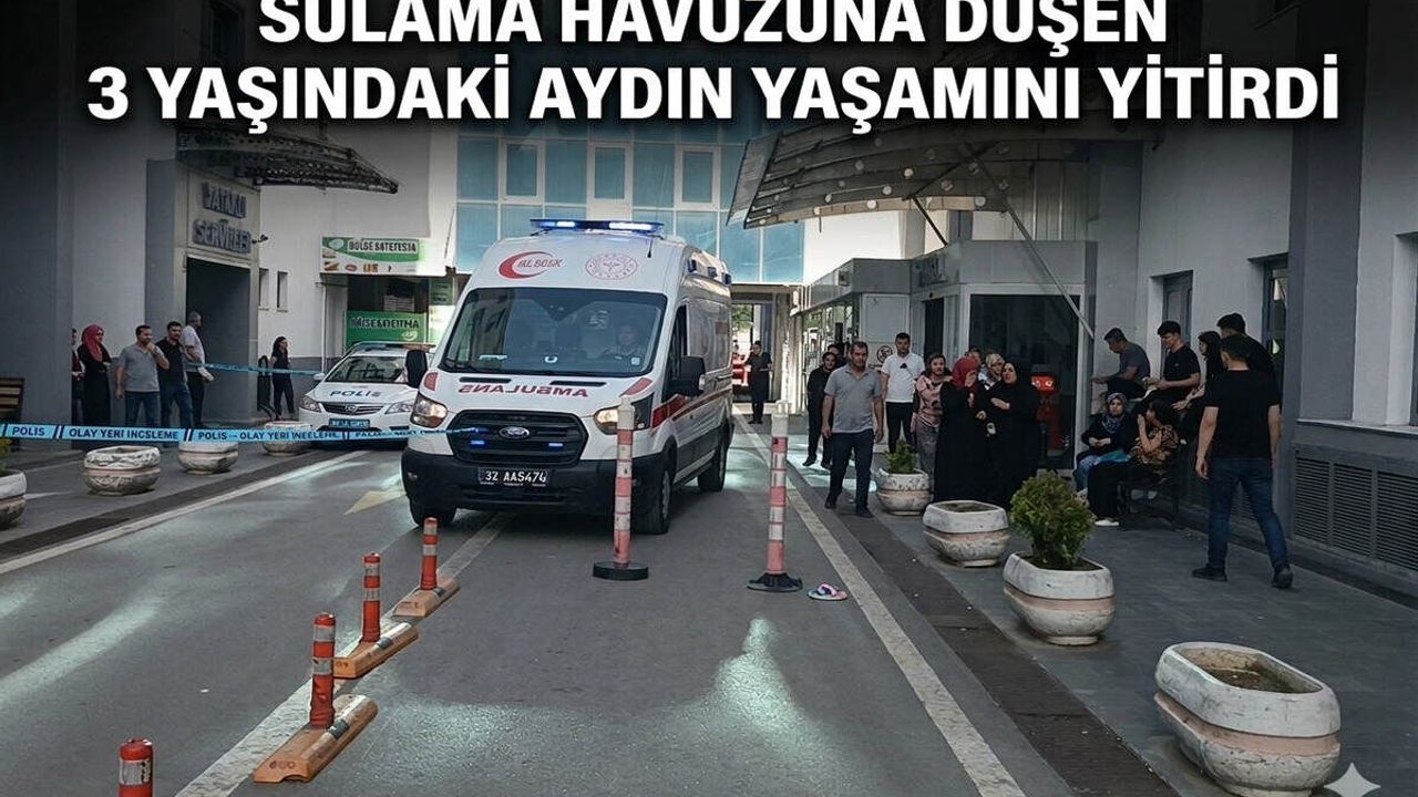 Sulama Havuzuna Düşen 3 Yaşındaki Aydın Yaşamını Yitirdi