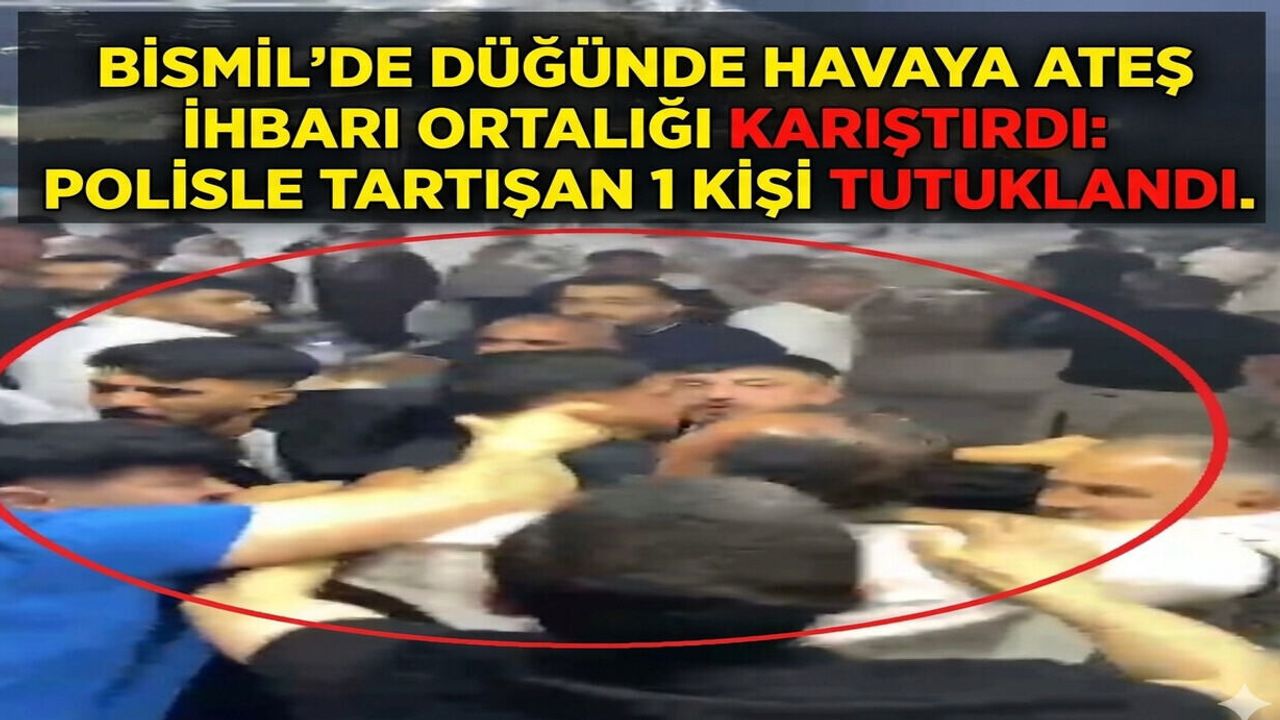 Bismil'de Düğünde Havaya Ateş İhbarı Ortalığı Karıştırdı: Po