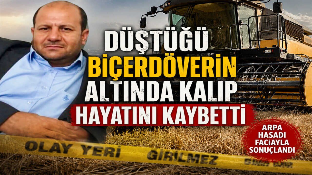Düştüğü Biçerdöverin Altında Kalıp Hayatını Kaybetti