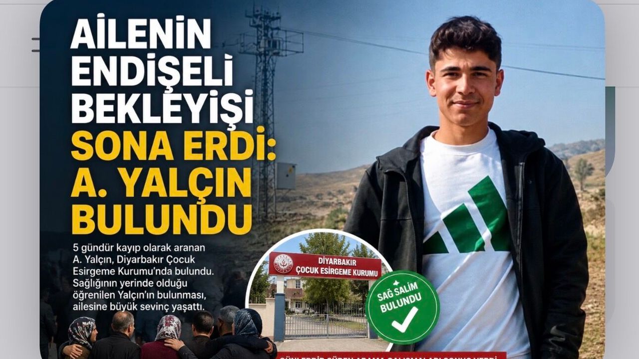 Ailenin Endişeli Bekleyişi Sona Erdi: A.  Yalçın Bulundu