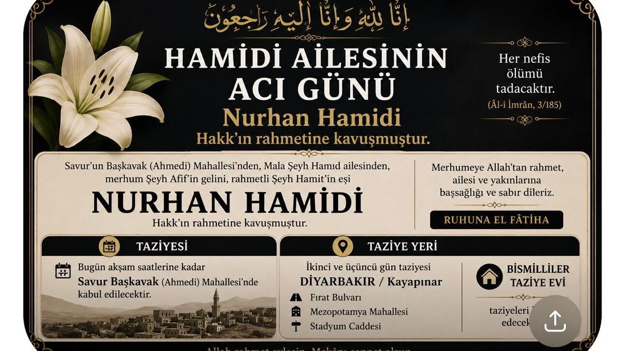 Hamidi Ailesinin Acı Günü: Nurhan Hamidi Hayatını 