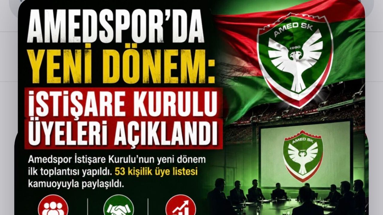 Amedspor’da Yeni Dönem: İstişare Kurulu Üyeleri Aç