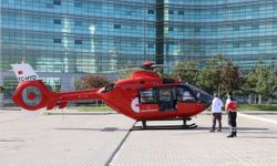 Ambulans helikopter, mezradaki hastayı kurtardı