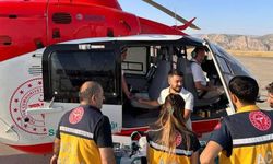 40 günlük bebek, ambulans helikopterle Diyarbakır'a sevk edildi