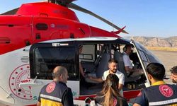 Ambulans helikopter pnömoni entübe olan 40 günlük bebek için havalandı