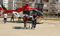 Diyarbakır’da ambulans helikopter, felç geçiren 85 yaşındaki kadın için havalandı