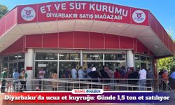 Diyarbakır'da ucuz et kuyruğu: Vatandaşlar akın etti