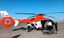 Ambulans helikopter 5 yaşındaki çocuk için havalandı