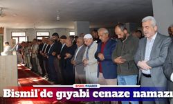 Bismil’de camilerde Gazze'de katledilenler için gıyabi cenaze namazı kılındı