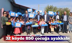 Bismil’de köy okullarında okuyan 850 öğrenciye ayakkabı yardımı