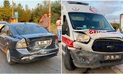 Bismil’den Diyarbakır’a giden ambulans kaza yaptı