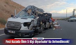 Feci Kazada Ölen 5 Kişinin Kimliği Belli Oldu: Ölenler Diyarbakırlı!