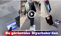 Diyarbakır’da kaldırım ve panolara İsrail karşıtı çıkartmalar yerleştirildi