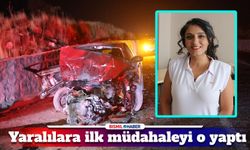 Diyarbakır'daki kazada yaralılara ilk müdahaleyi o yaptı