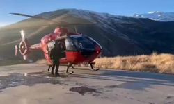 Ambulans helikopter, sarılık teşhisi konulan bebek için havalandı