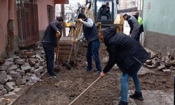 Diyarbakır'ın bu ilçesinde yol çalışmaları sürüyor