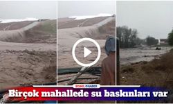 Bismil’de bazı mahallelerde sel meydana geldi