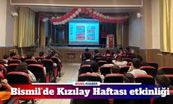 Bismil’de Kızılay Haftası kapsamında öğrencilere Kızılay’ın önemi ve faaliyetleri anlatıldı