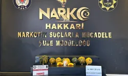 Hakkari'de bal kabakları içinde 14 kilo uyuşturucu ele geçirildi!