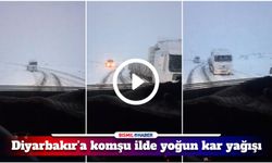 Diyarbakır’a komşu ilde kar nedeniyle yol ulaşıma kapandı