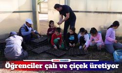 Diyarbakır'a renk katacak çiçekleri öğrenciler üretiyor