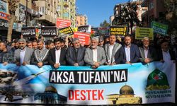 Diyarbakır'da İsrail'in Gazze'ye yönelik saldırıları protesto edildi