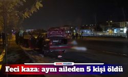 Feci trafik kazasında aynı aileden 5 kişi öldü