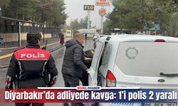 Diyarbakır adliyesinde kavga: 1’i polis 2 yaralı