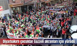 Diyarbakırlı çocuklar Gazzeli çocuklar için yürüdü