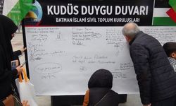 Batman'da "Kudüs Duygu Duvarı" İle Gazze'ye Destek Artıyor