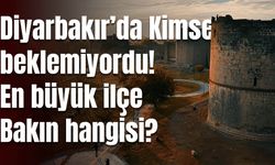 Diyarbakır’da kimse beklemiyordu! En büyük ilçe bakın hangisi?