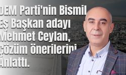 DEM Parti'nin Bismil Eş Başkan aday adayı Mehmet Ceylan, çözüm önerilerini anlattı.