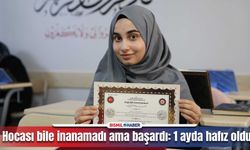 Diyarbakır'da 17 yaşındaki Nur, bir ayda hafız oldu