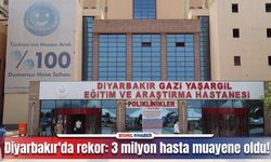 Diyarbakır Gazi Yaşargil Eğitim ve Araştırma Hastanesi’nin 2023 yılı istatistikleri açıklandı