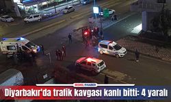 Diyarbakır'da trafikte yol verme kavgası kanlı bitti: 4 yaralı