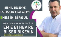 Bismil Belediye Başkan Aday Adayı Nesih Birgül: 'Sevdamız Bismil' diyerek yola çıktık