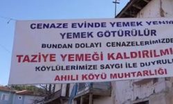 O gelenek 20 senedir sürüyordu, köy meydanına asılan pankartla son buldu!