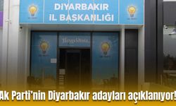 Ak Parti’nin Diyarbakır adayları bu tarihte açıklanacak