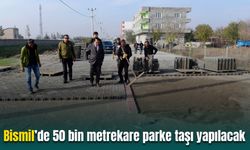 Bismil’de 50 bin metrekare kilitli parke taşı yapılacak