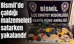 Bismil’de hırsızlık zanlısı, çaldığı malzemeleri satarken yakalandı!