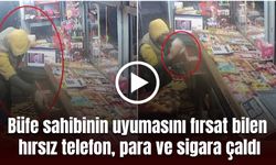 Diyarbakır’da büfeden hırsızlık anı kamerada