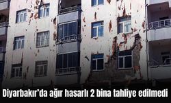 Diyarbakır’da biri sağlık ocağı 2 ağır hasarlı binada yaşam devam ediyor